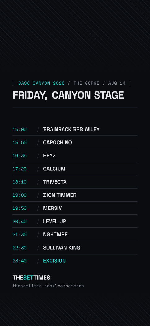 Bass Canyon 2026, Canyon Stage lock screen wallpaper