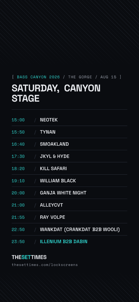 Bass Canyon 2026, Canyon Stage lock screen wallpaper