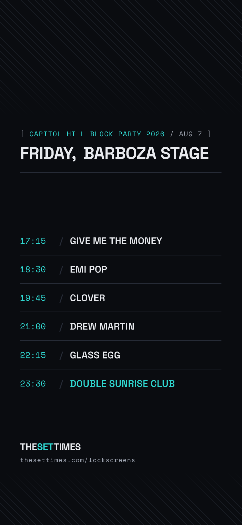 Capitol Hill Block Party 2026, Barboza Stage lock screen wallpaper