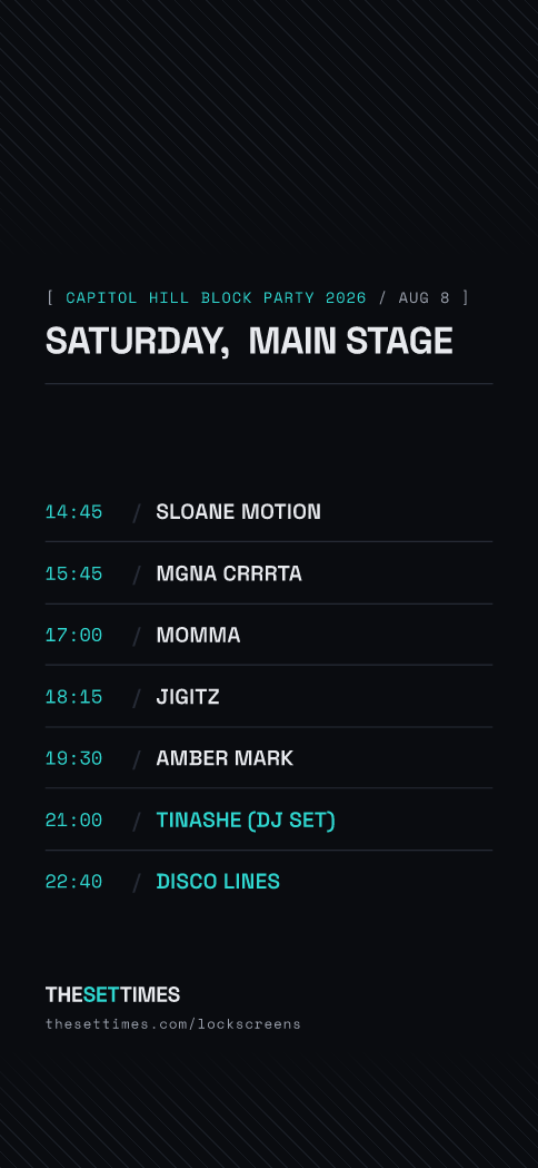 Capitol Hill Block Party 2026, Main Stage lock screen wallpaper
