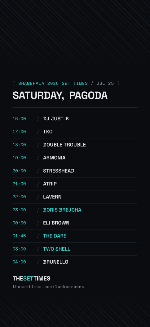 Shambhala 2026 Set Times, Pagoda lock screen wallpaper