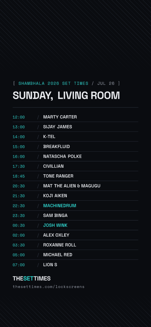 Shambhala 2026 Set Times, Living Room lock screen wallpaper