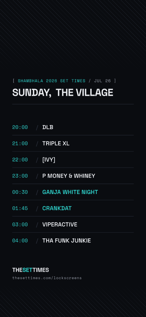 Shambhala 2026 Set Times, The Village lock screen wallpaper