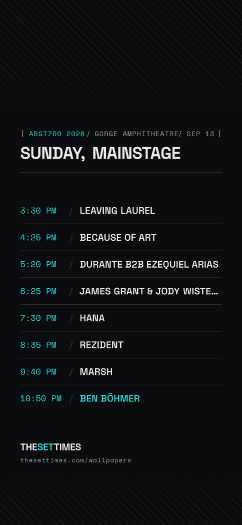 ABGT700 2026, Mainstage wallpaper