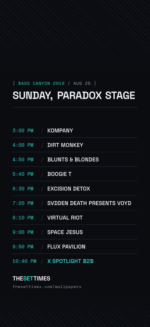 Bass Canyon 2019, Paradox Stage wallpaper