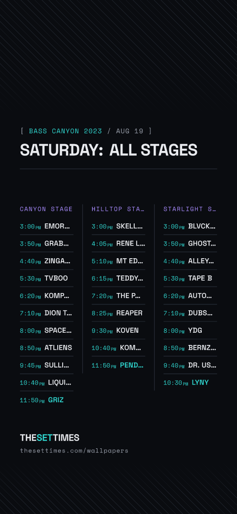 Bass Canyon 2023, All Stages wallpaper