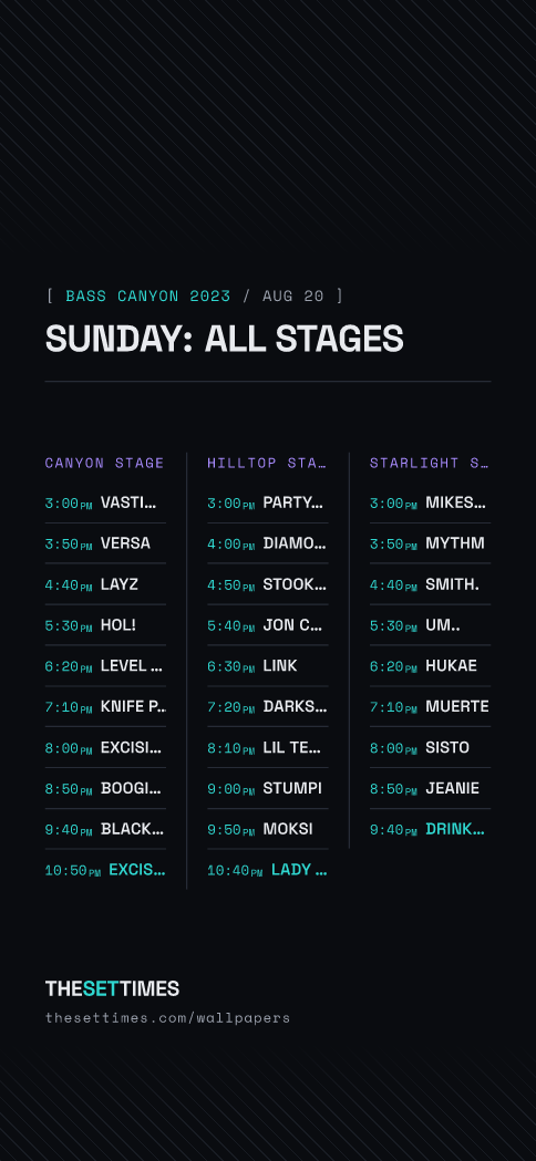 Bass Canyon 2023, All Stages wallpaper