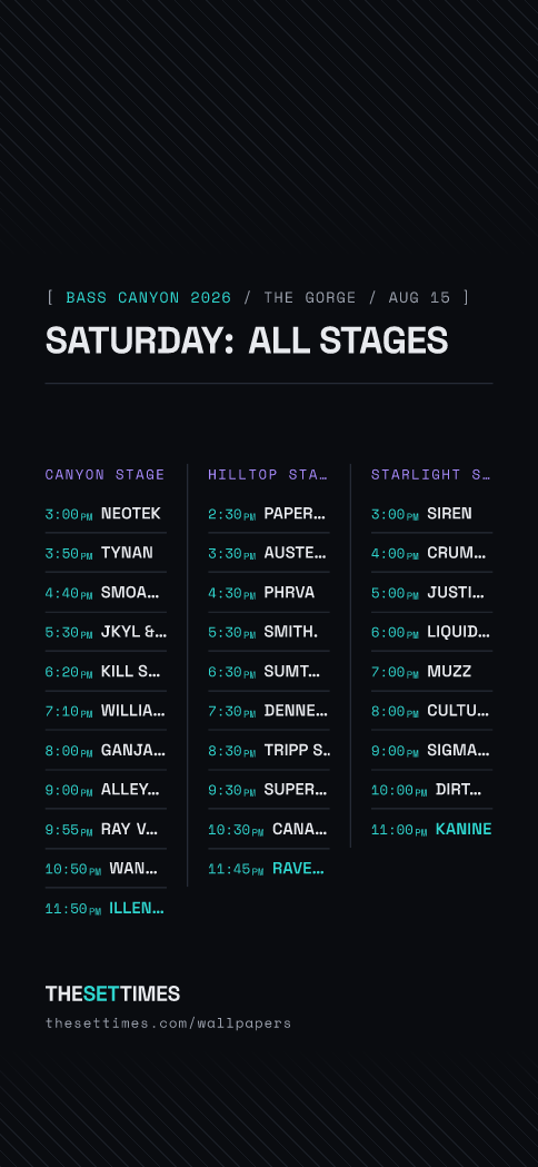Bass Canyon 2026, All Stages wallpaper