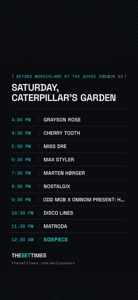 Beyond Wonderland at The Gorge 2024, Caterpillar's Garden wallpaper