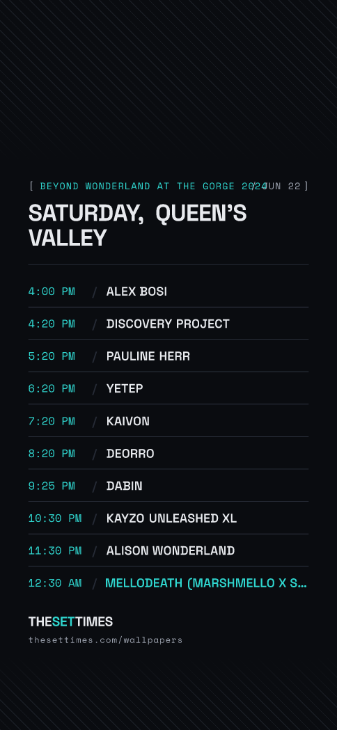 Beyond Wonderland at The Gorge 2024, Queen's Valley wallpaper