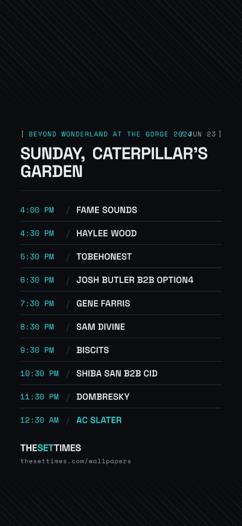 Beyond Wonderland at The Gorge 2024, Caterpillar's Garden wallpaper