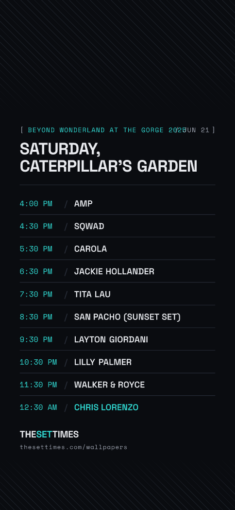 Beyond Wonderland at The Gorge 2025, Caterpillar's Garden wallpaper