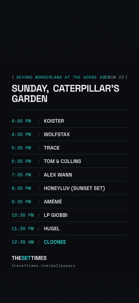 Beyond Wonderland at The Gorge 2025, Caterpillar's Garden wallpaper