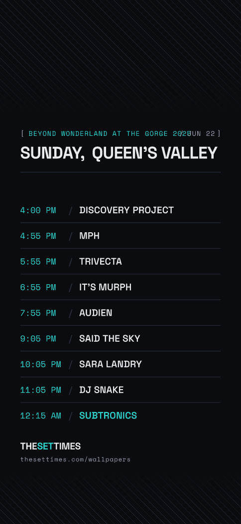 Beyond Wonderland at The Gorge 2025, Queen's Valley wallpaper