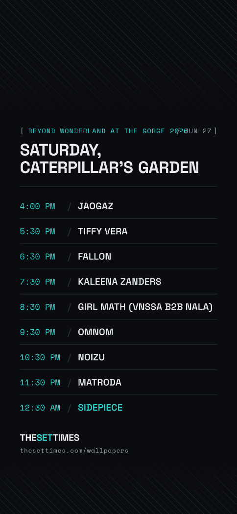 Beyond Wonderland at The Gorge 2026, Caterpillar's Garden wallpaper