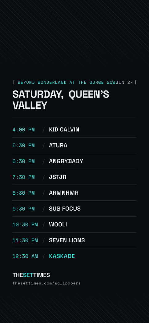 Beyond Wonderland at The Gorge 2026, Queen's Valley wallpaper