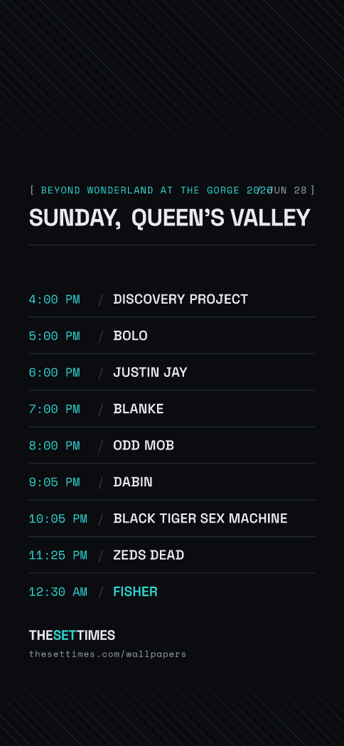 Beyond Wonderland at The Gorge 2026, Queen's Valley wallpaper