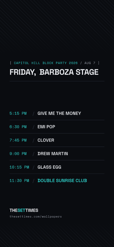Capitol Hill Block Party 2026, Barboza Stage wallpaper