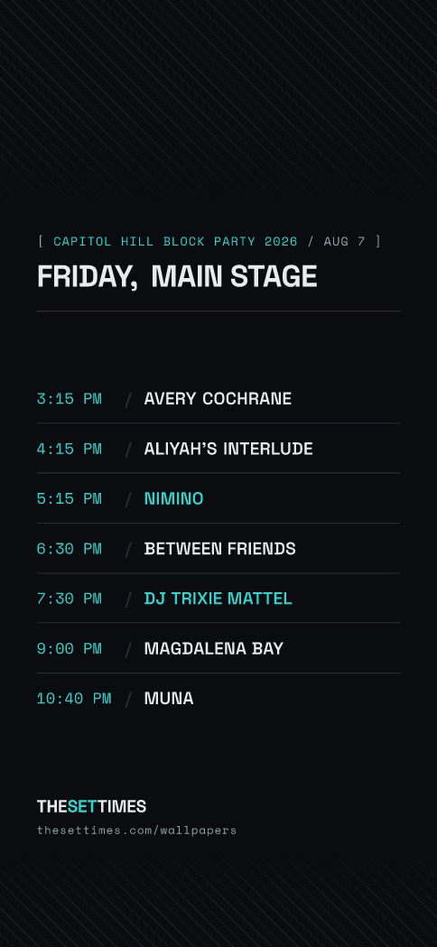 Capitol Hill Block Party 2026, Main Stage wallpaper