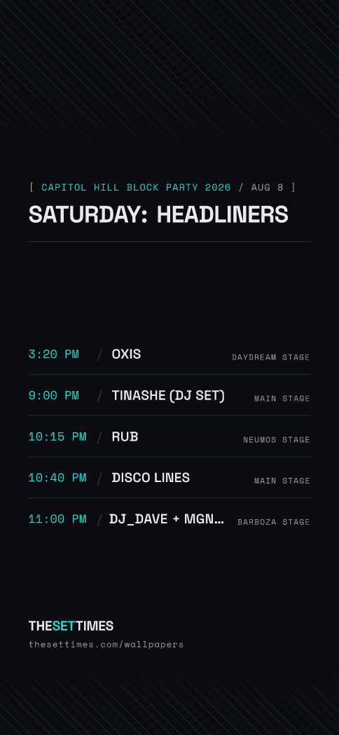 Capitol Hill Block Party 2026, Headliners wallpaper