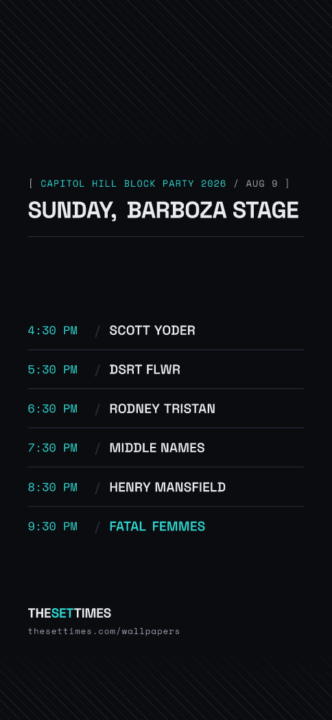 Capitol Hill Block Party 2026, Barboza Stage wallpaper