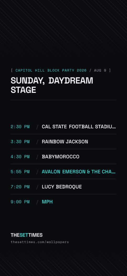Capitol Hill Block Party 2026, Daydream Stage wallpaper