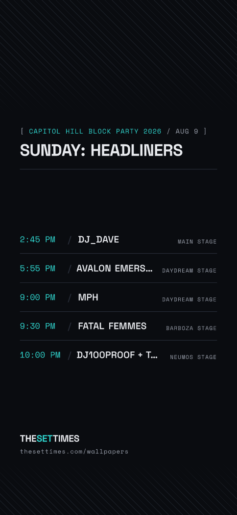 Capitol Hill Block Party 2026, Headliners wallpaper