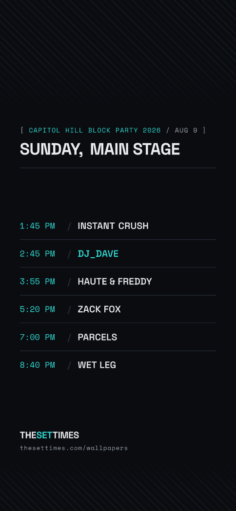 Capitol Hill Block Party 2026, Main Stage wallpaper
