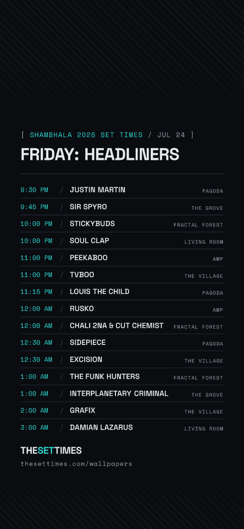 Shambhala 2026 Set Times, Headliners wallpaper