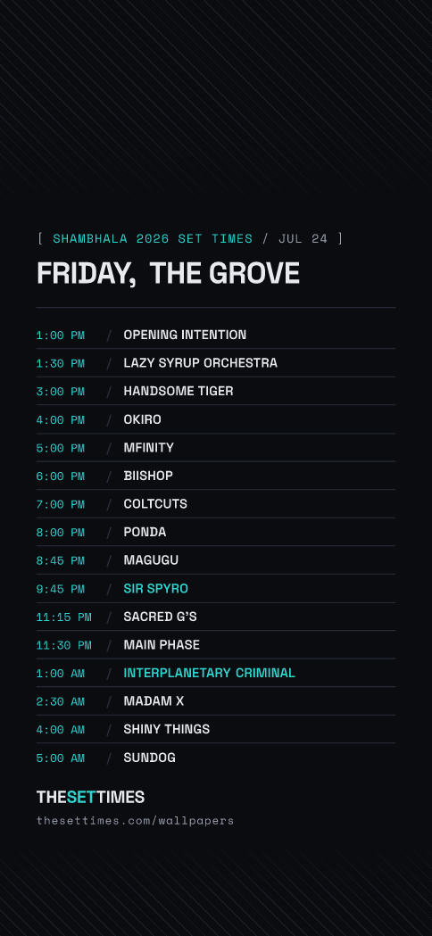 Shambhala 2026 Set Times, The Grove wallpaper