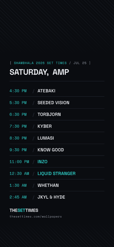 Shambhala 2026 Set Times, AMP wallpaper