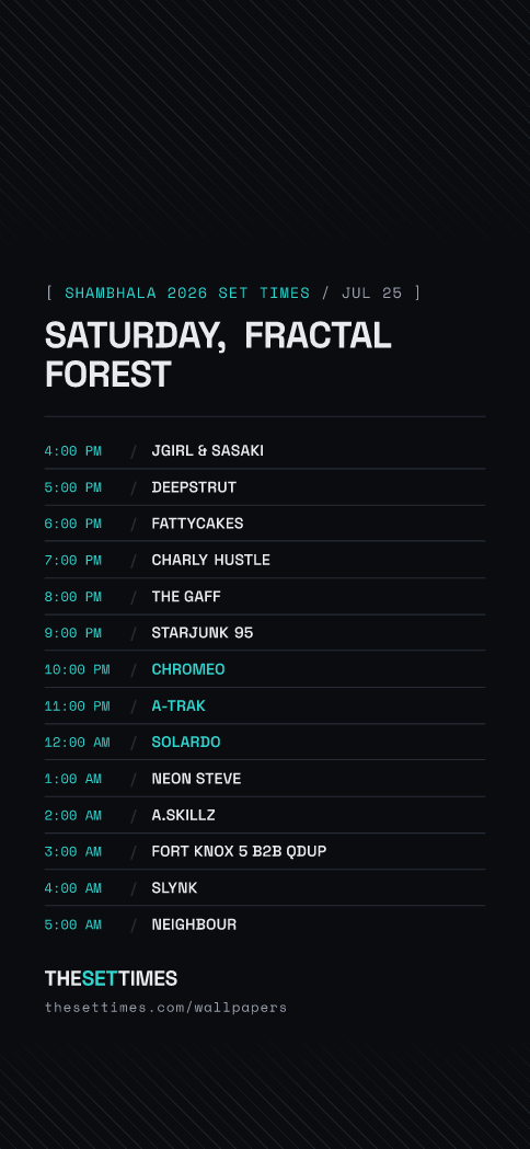 Shambhala 2026 Set Times, Fractal Forest wallpaper