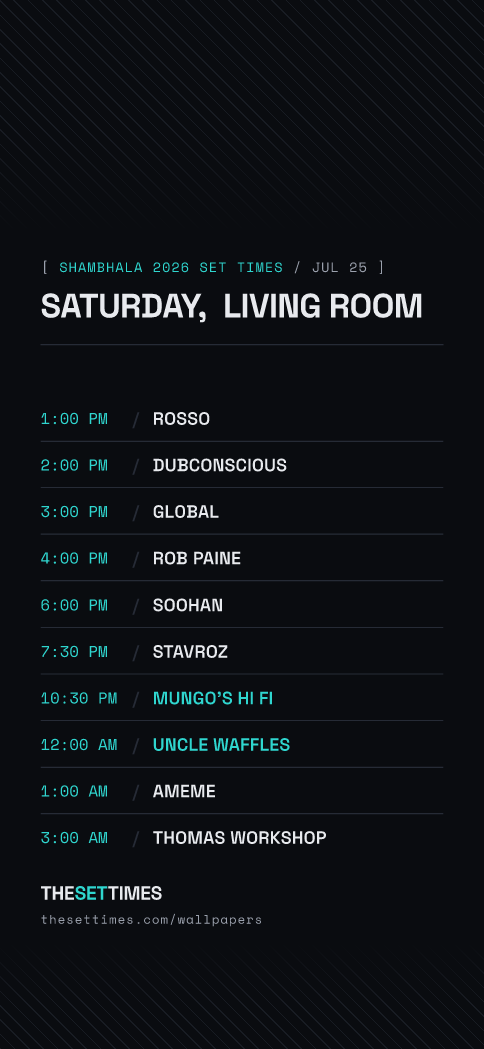 Shambhala 2026 Set Times, Living Room wallpaper