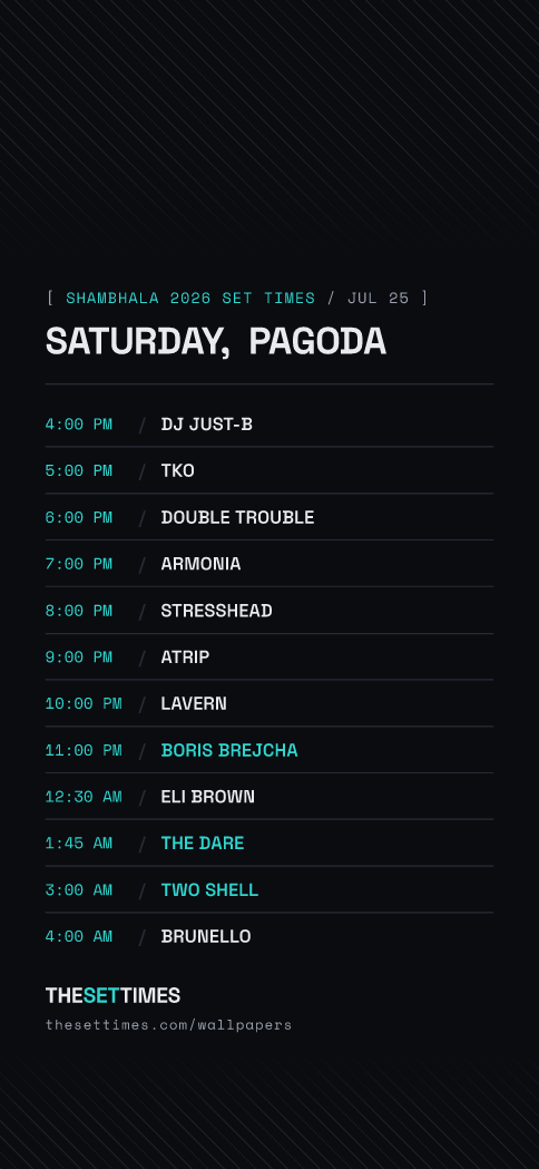 Shambhala 2026 Set Times, Pagoda wallpaper