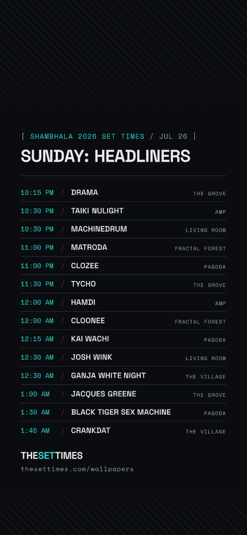 Shambhala 2026 Set Times, Headliners wallpaper
