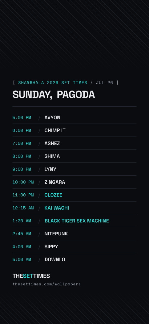 Shambhala 2026 Set Times, Pagoda wallpaper