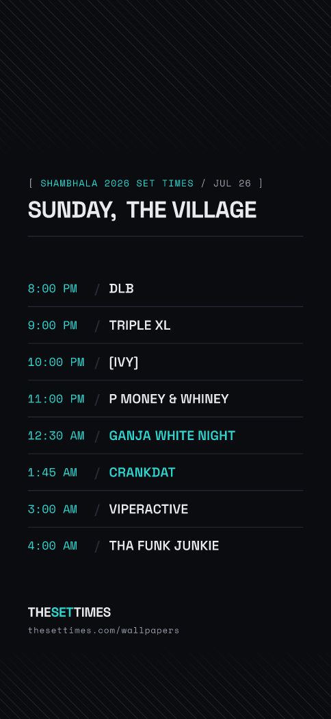 Shambhala 2026 Set Times, The Village wallpaper