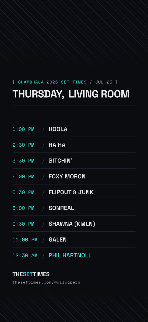 Shambhala 2026 Set Times, Living Room wallpaper