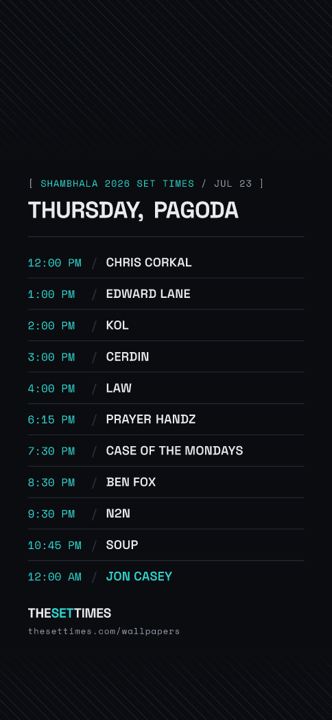 Shambhala 2026 Set Times, Pagoda wallpaper